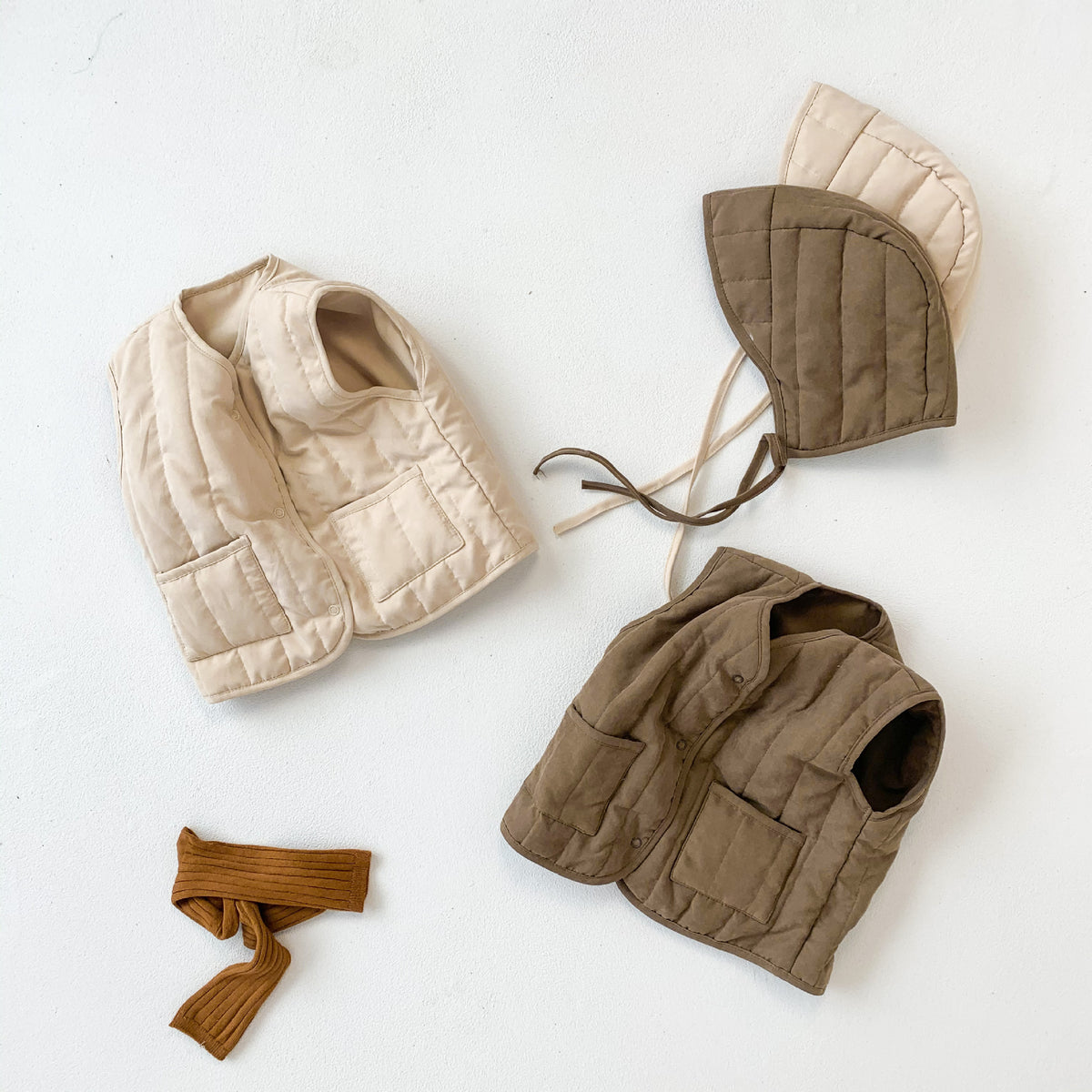 (Pre Order 2 Weeks)Kids Fall&Winter Jacket Vest with Hat