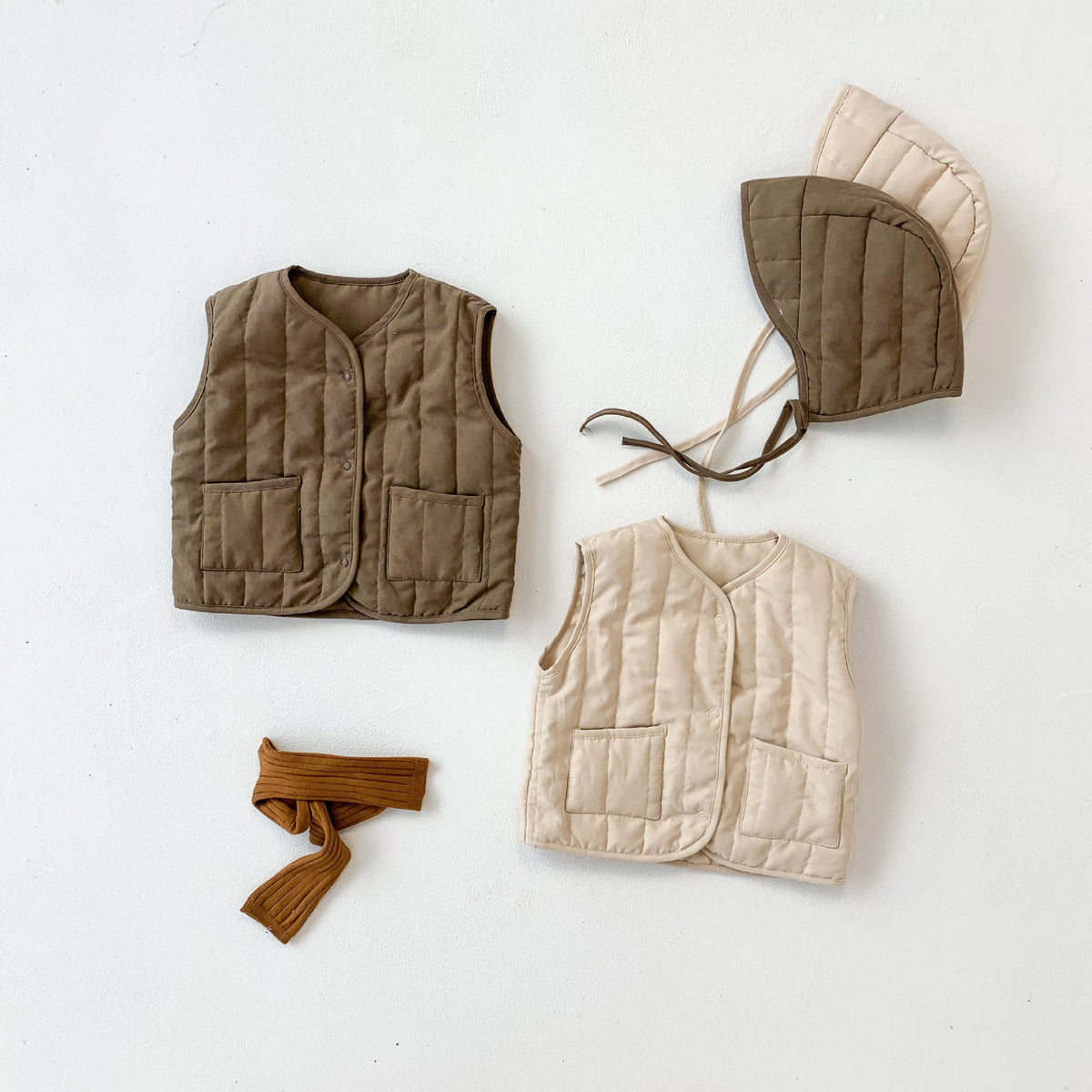 (Pre Order 2 Weeks)Kids Fall&Winter Jacket Vest with Hat