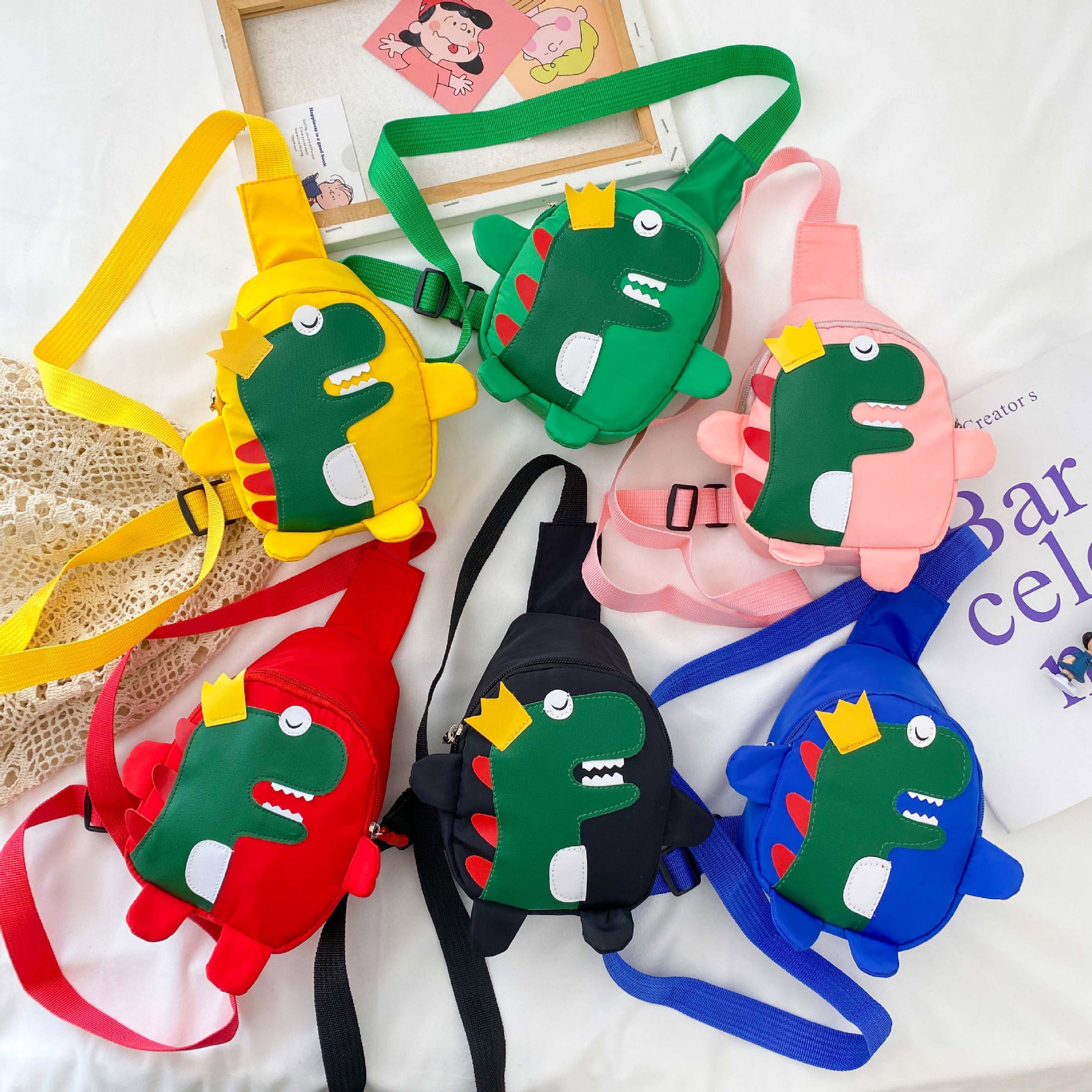 (Pre Order)Kids Spring&Summer Dino Chest Bag