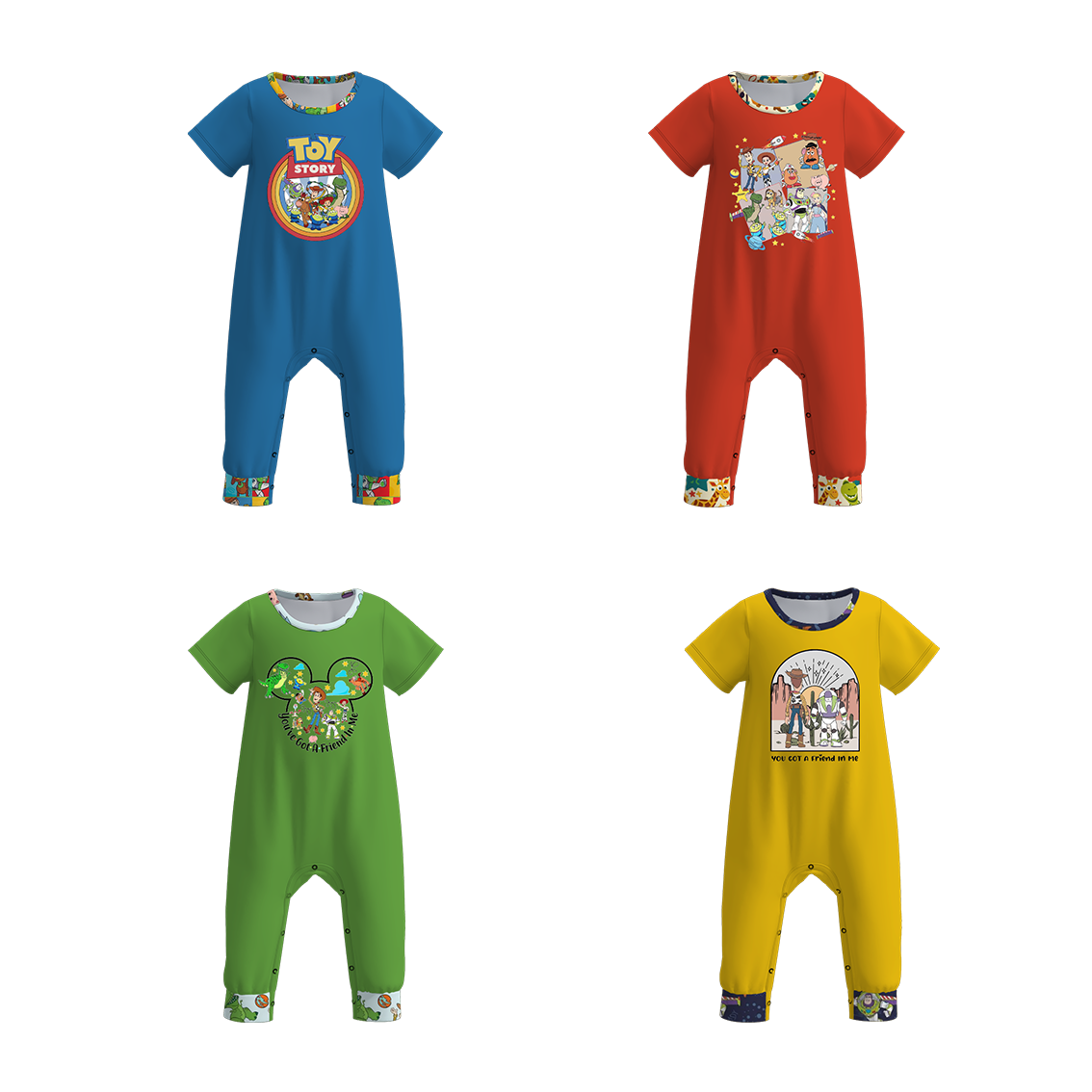 (Pre Order)Boys Summer Toy Story Print Romper