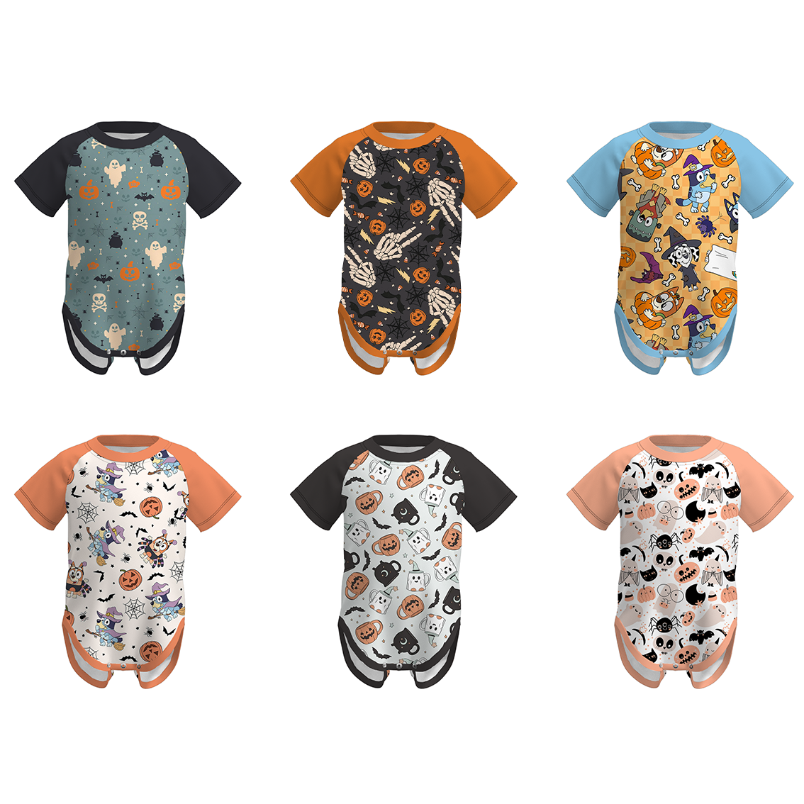 (Pre Order)Baby Boys Halloween Print Romper