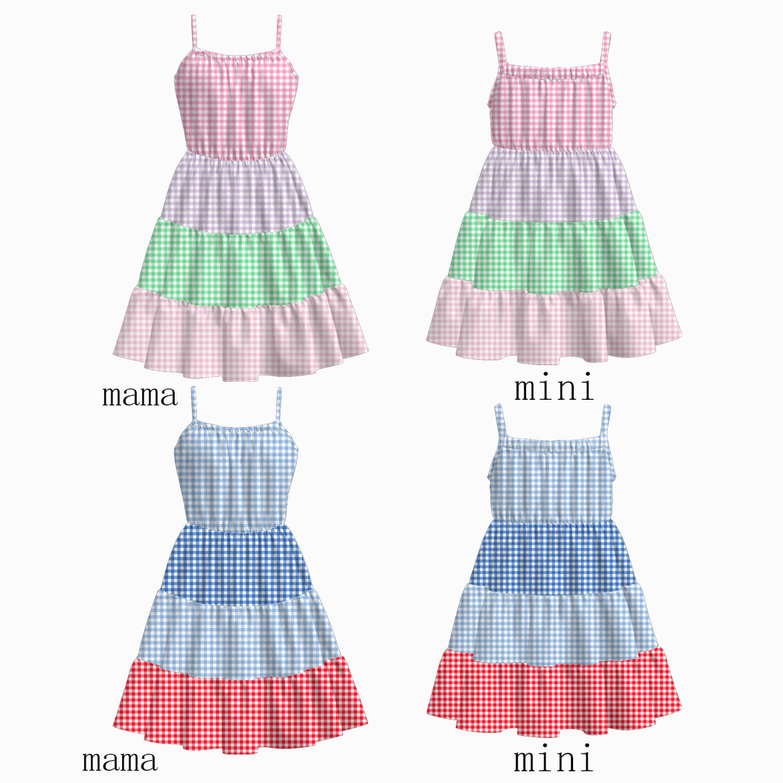 (Pre Order)Mommy and Me Spring and Summer Slip Dress