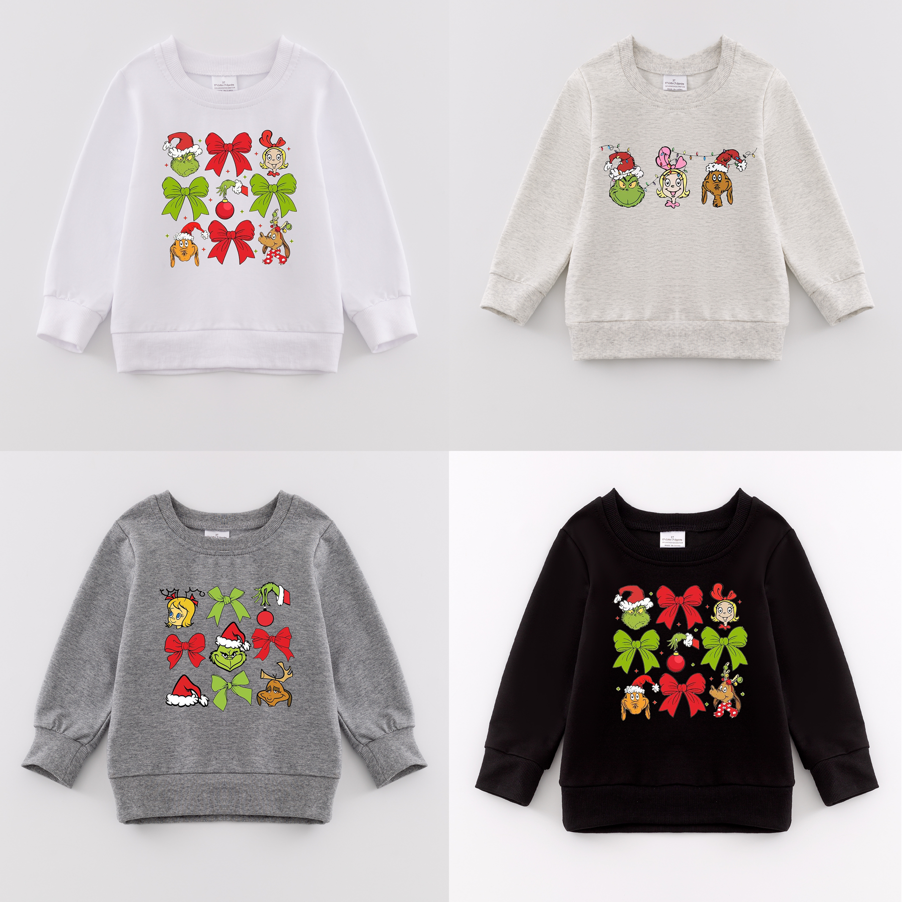(Pre Order)Girls Christmas Print Sweatshirt