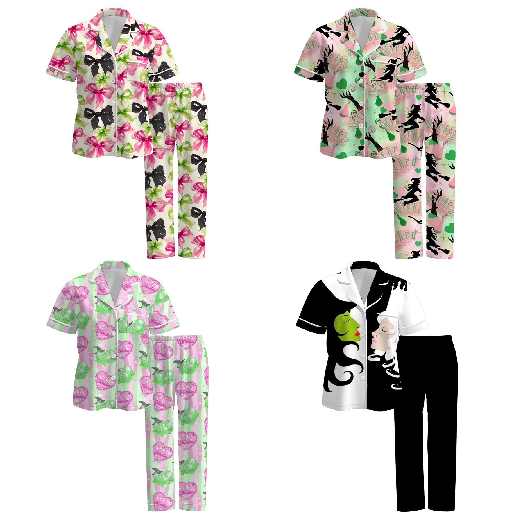 (Pre Order)Adults Spring and Summer Movie Character Print Pajamas