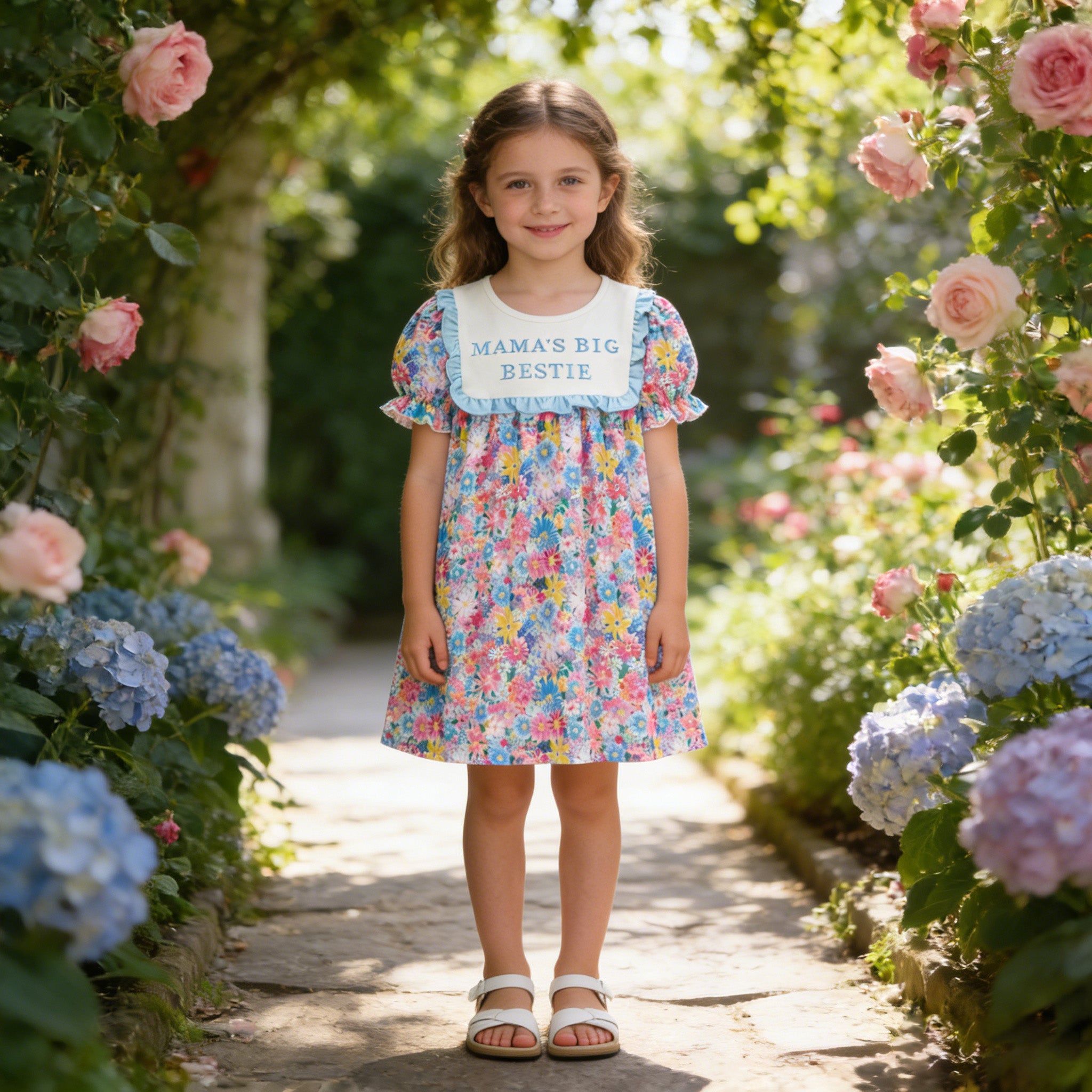 (In Stock)Siblings Spring&Summer Embroidery Smocked Dress,Set&Romper