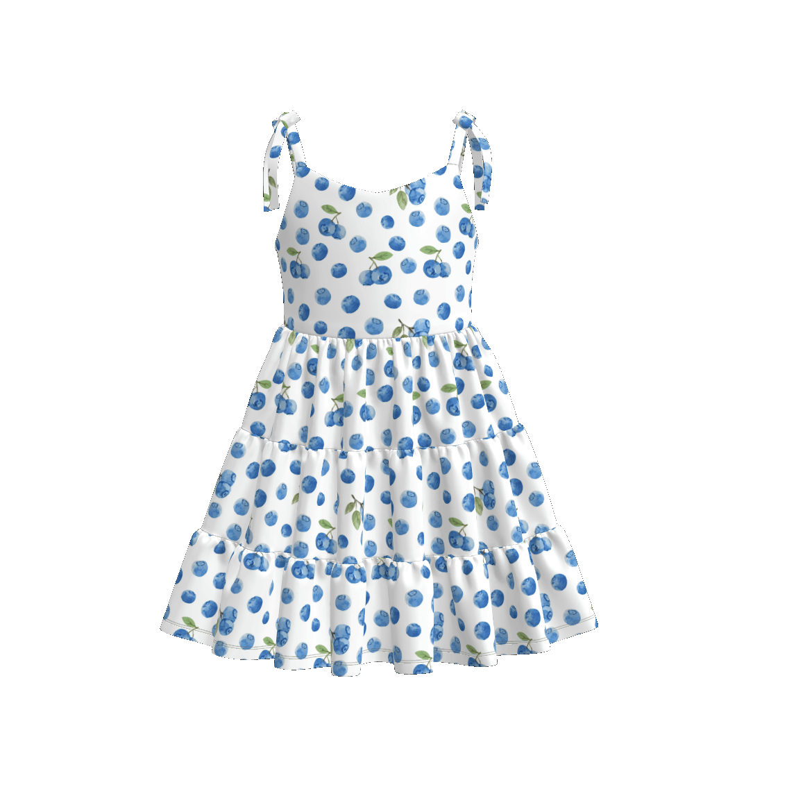 (Pre Order)Mommy and Me Spring&Summer Fruit Print Slip Dress
