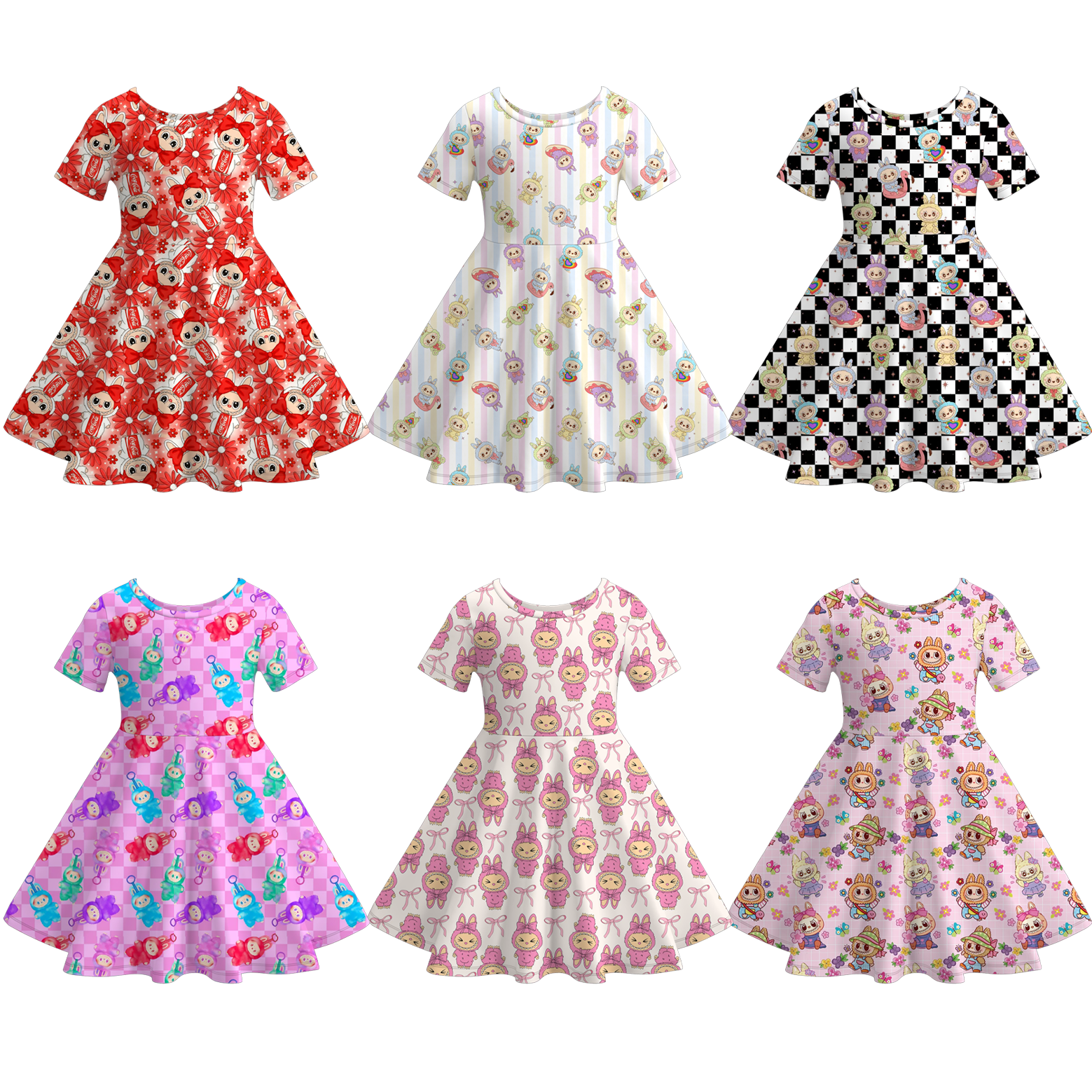 (Pre Order)Girls LBB Print Dress
