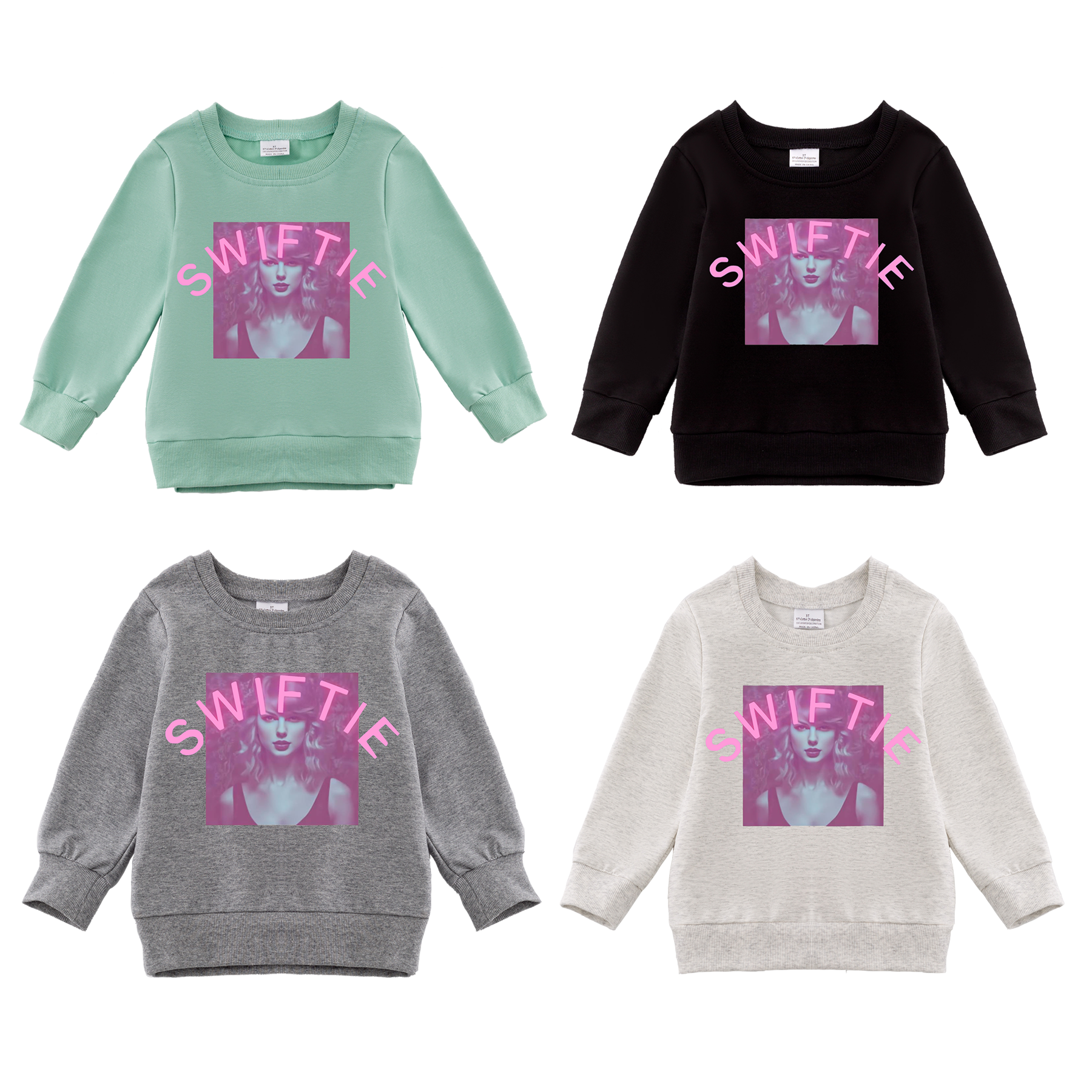 (Pre Order)Girls Fall TS Print Sweatshirt
