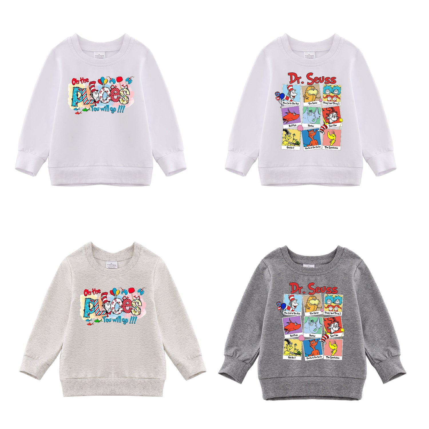 (Pre Order)Girls DR SEUSS Print Sweatshirt