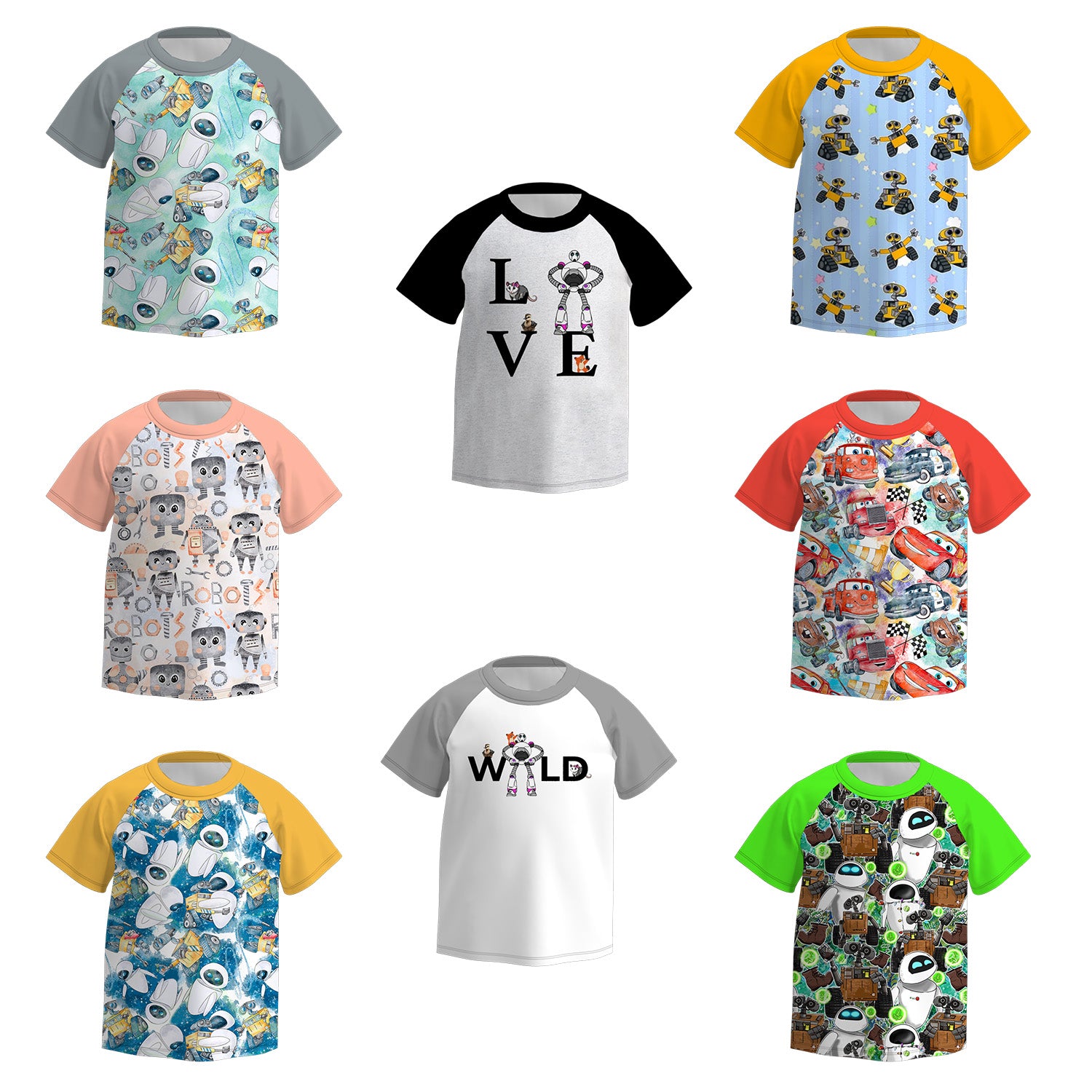 (Pre Order)Boys Fall Robot Print Top