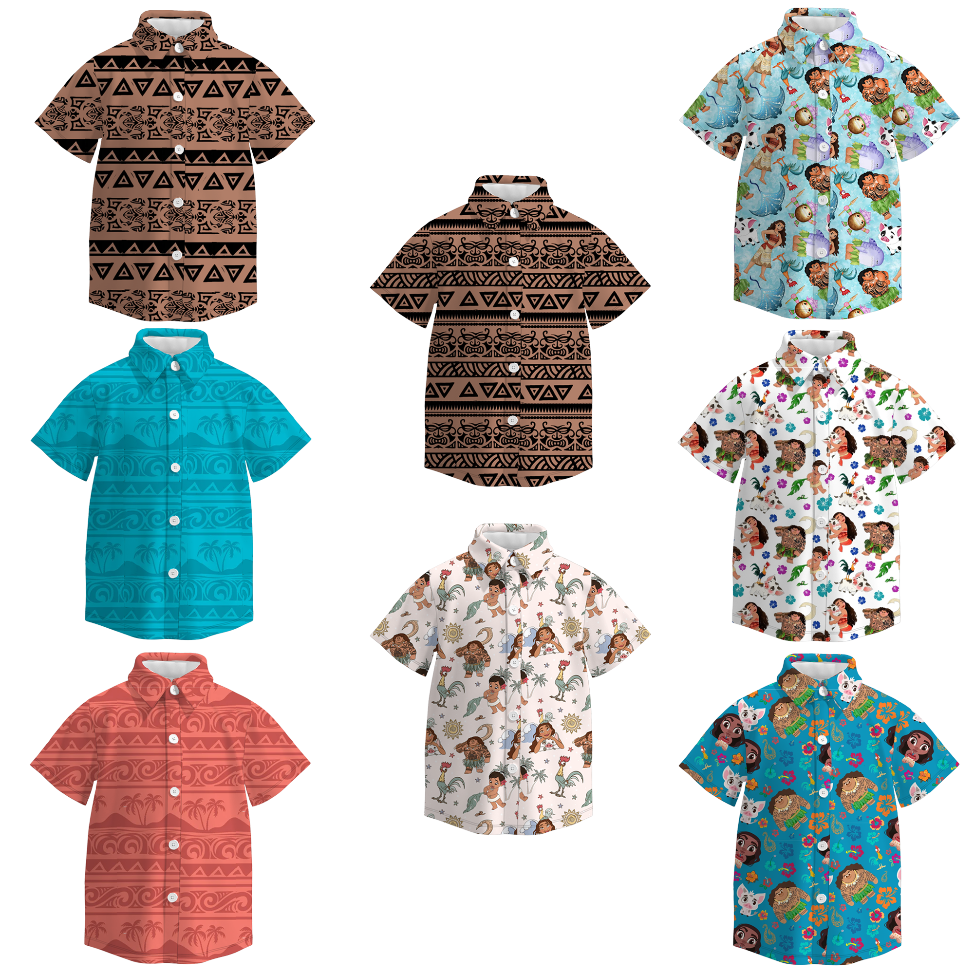 (Pre Order)Boys Cartoon Character Print Four-way Stretch T-shirt