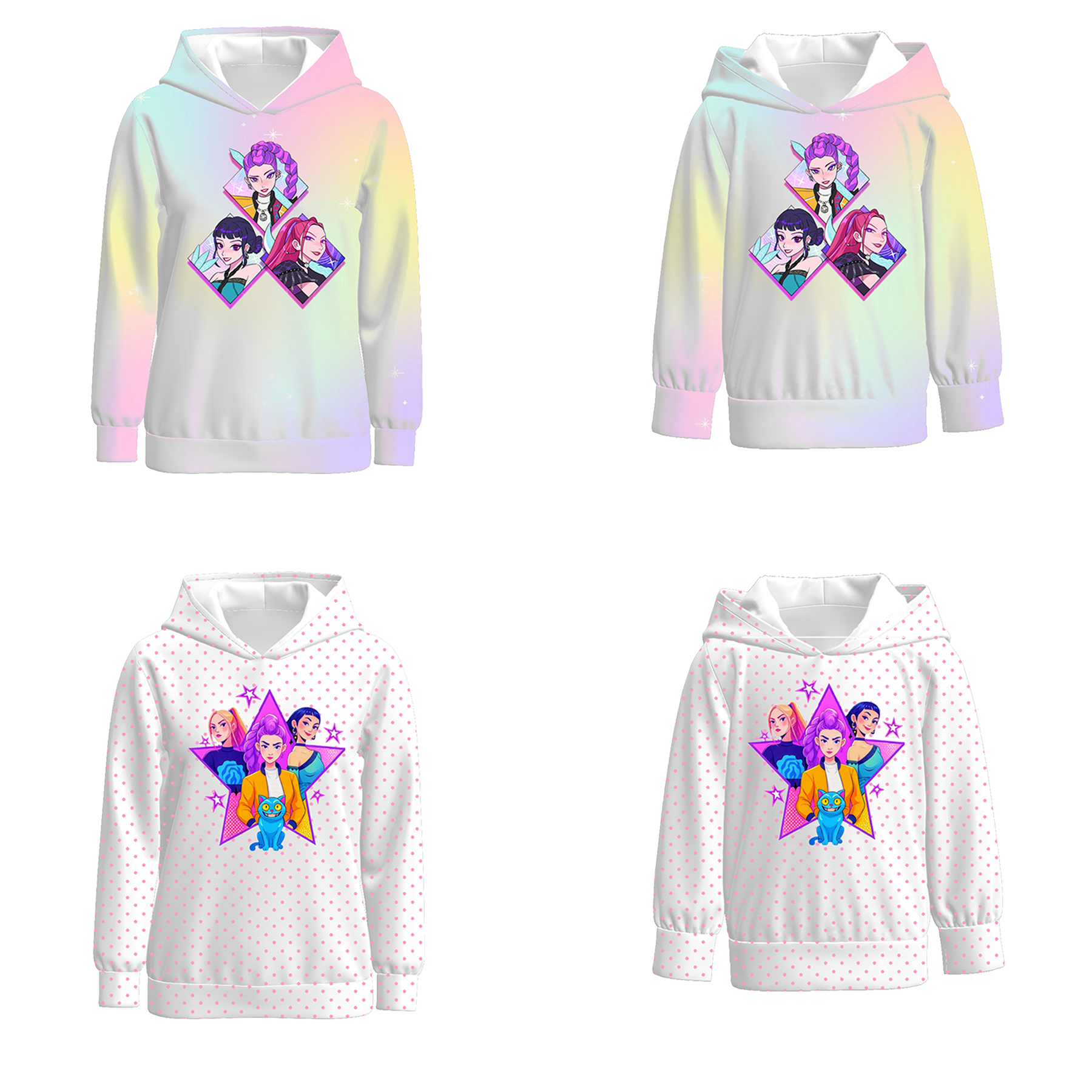 (Pre Order)Mommy and Me Movie Character Print Hoodie