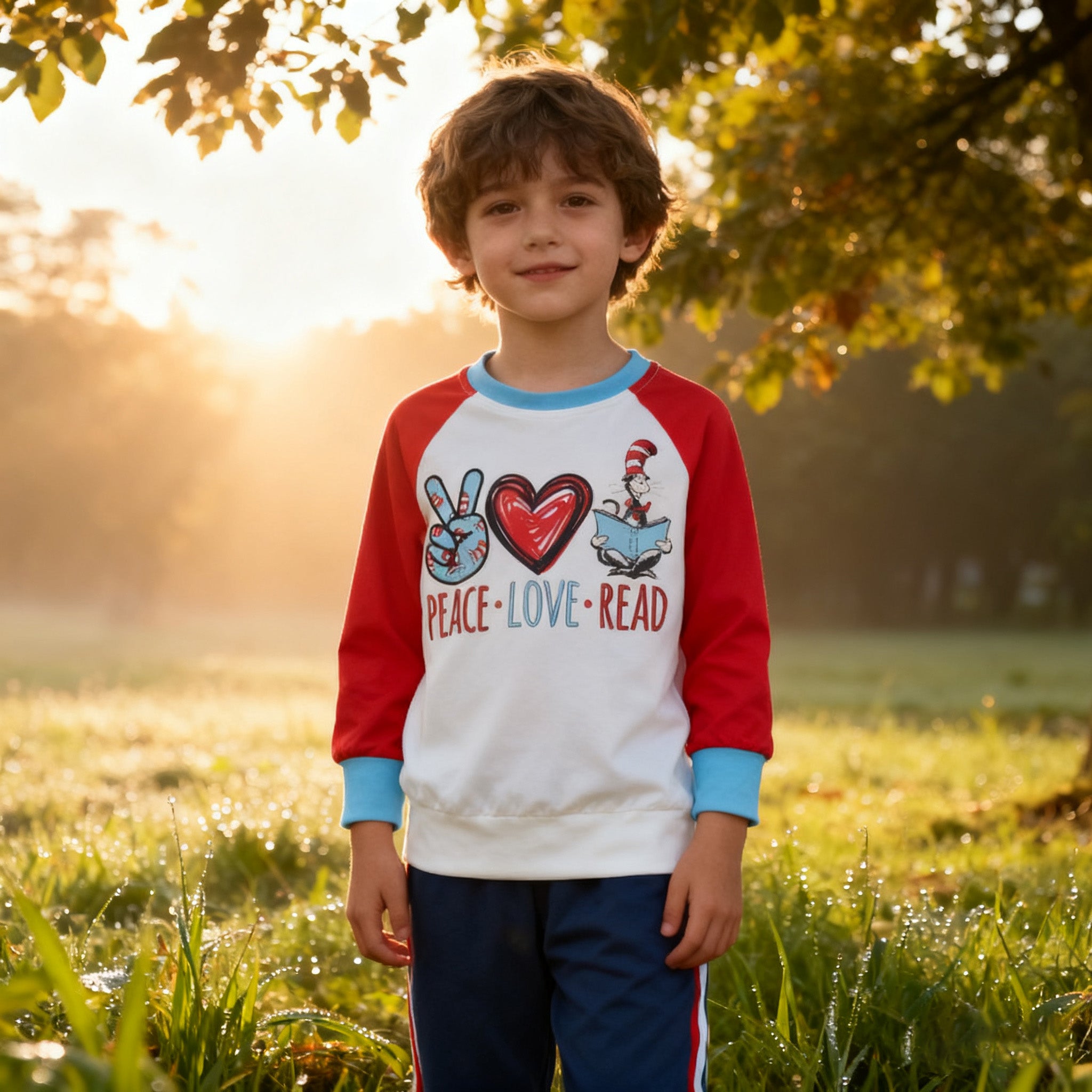 (In Stock)Boys Spring DR SEUSS Print Top