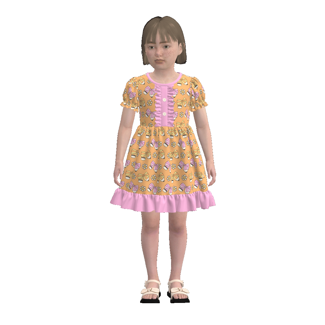 (Pre Order)Sister Summer Back To School Print Dress,Romper&Set