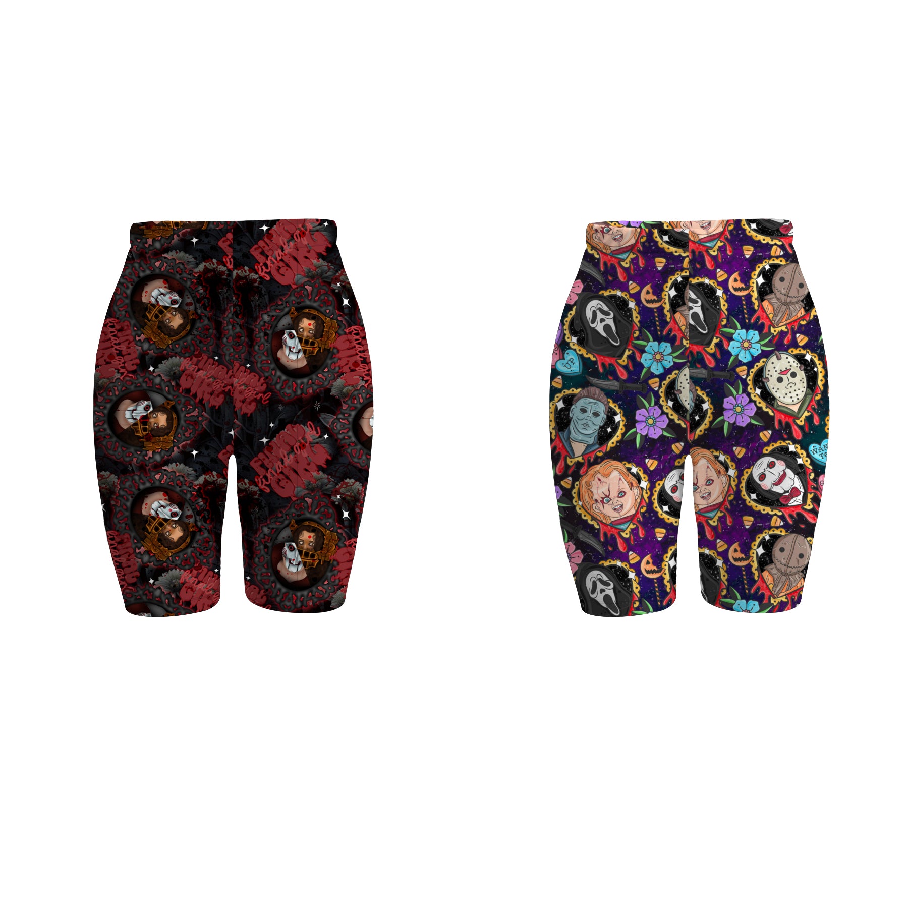 (Pre Order)Adults Spring and Summer Print Cycling Shorts