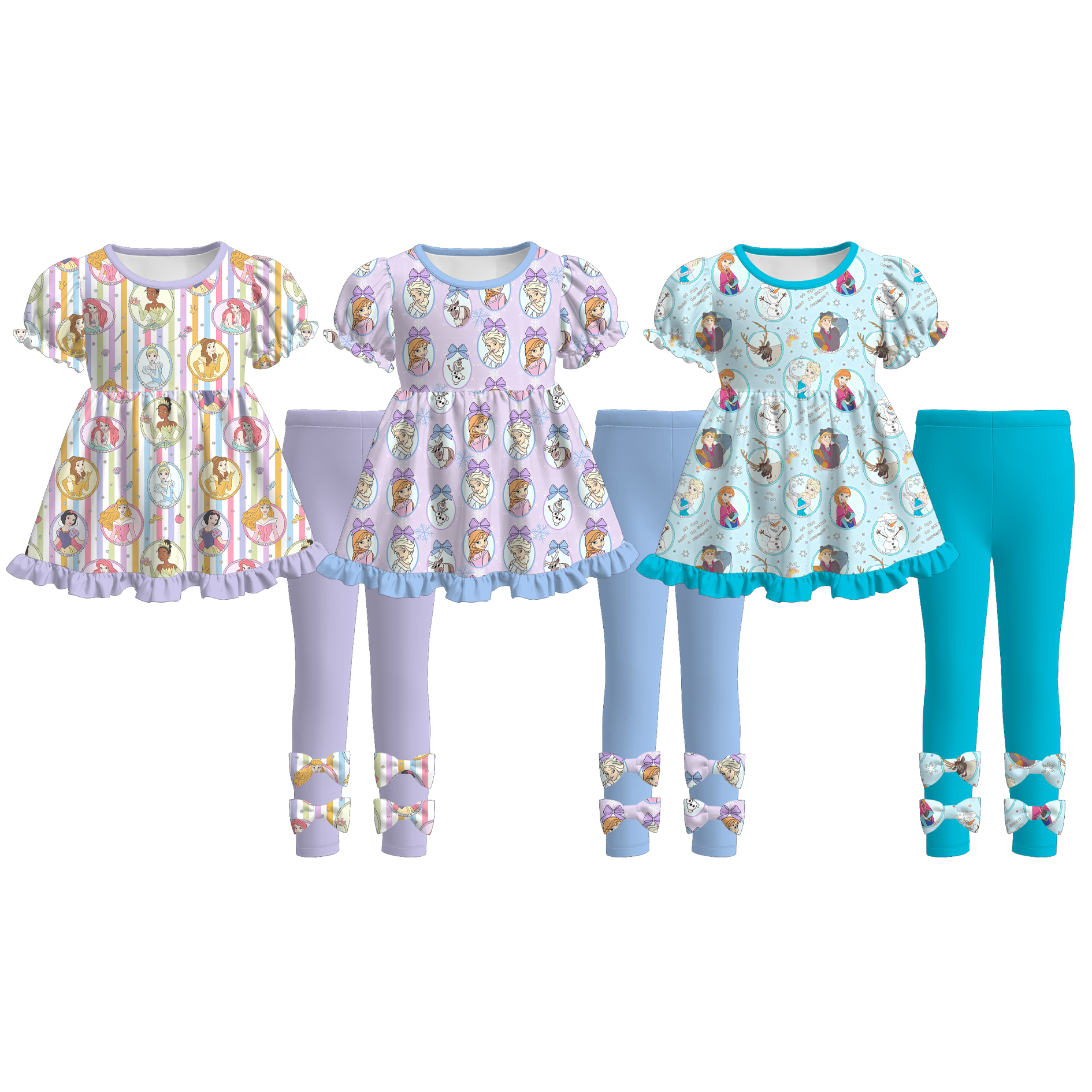 (Weekly Pre-Order)Girls Princess Ruffle Outfit Set(Ends 9.13)