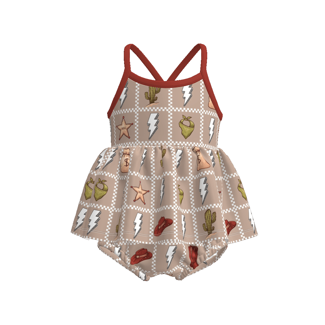(Pre Order)Family Spring&Summer Print Dress,Top&Romper
