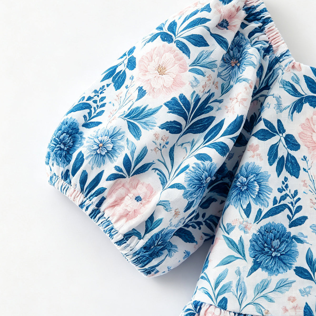 (In Stock)Girls Fall Floral Print Dress