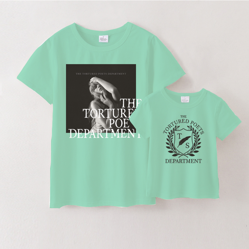 (Pre Order)Mommy and Me Short Sleeves TS Cotton T-Shirts