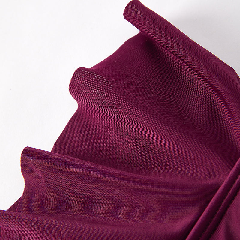 (In Stock)Adults Summer Fuchsia Rose Print Swimsuit