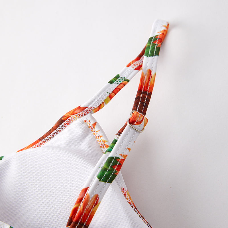 (In Stock)Mommy and Me Summer Sunflower Print Swimsuit