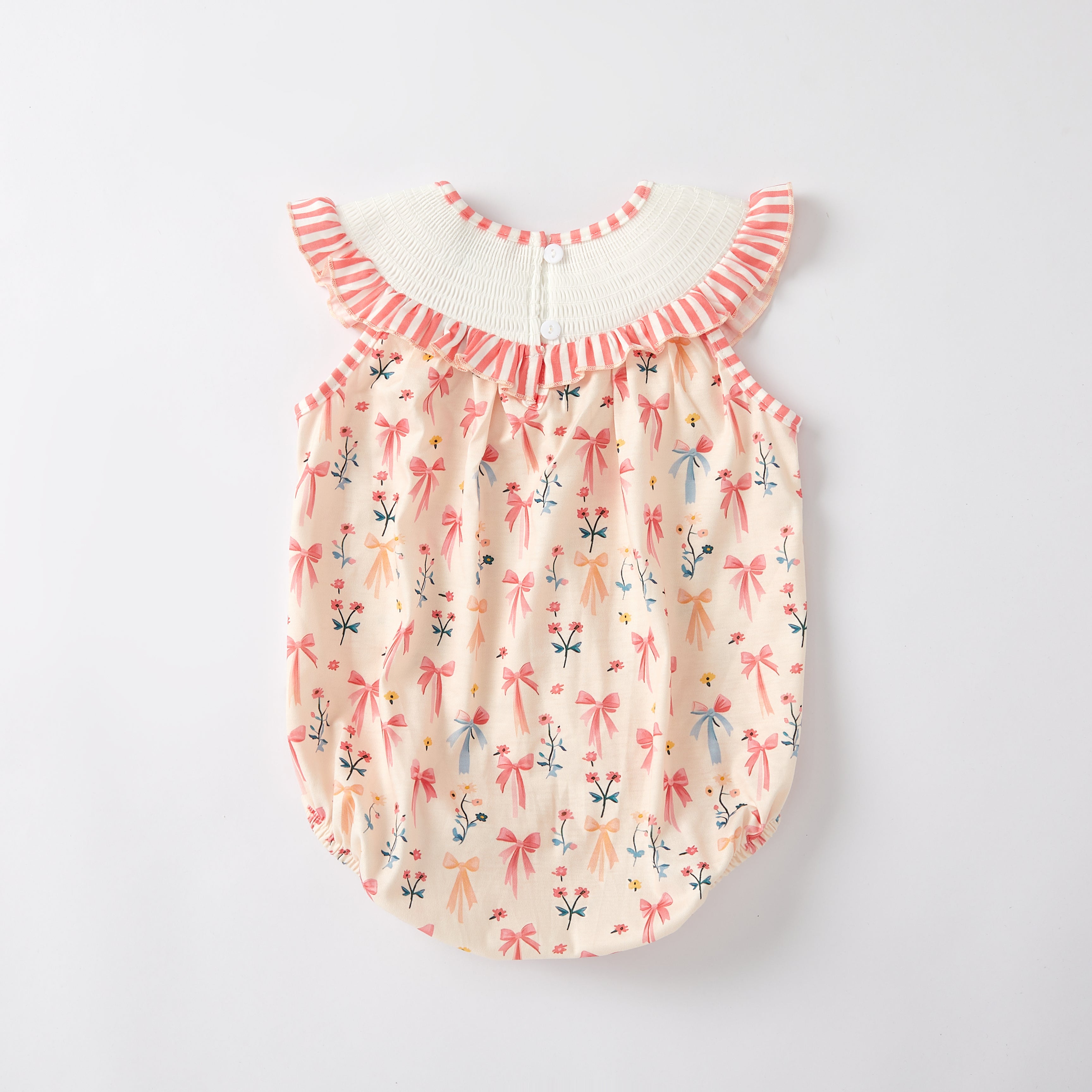 (Pre Order)Mommy and Me Spring & Summer Embroidery Smocked Dress and Romper