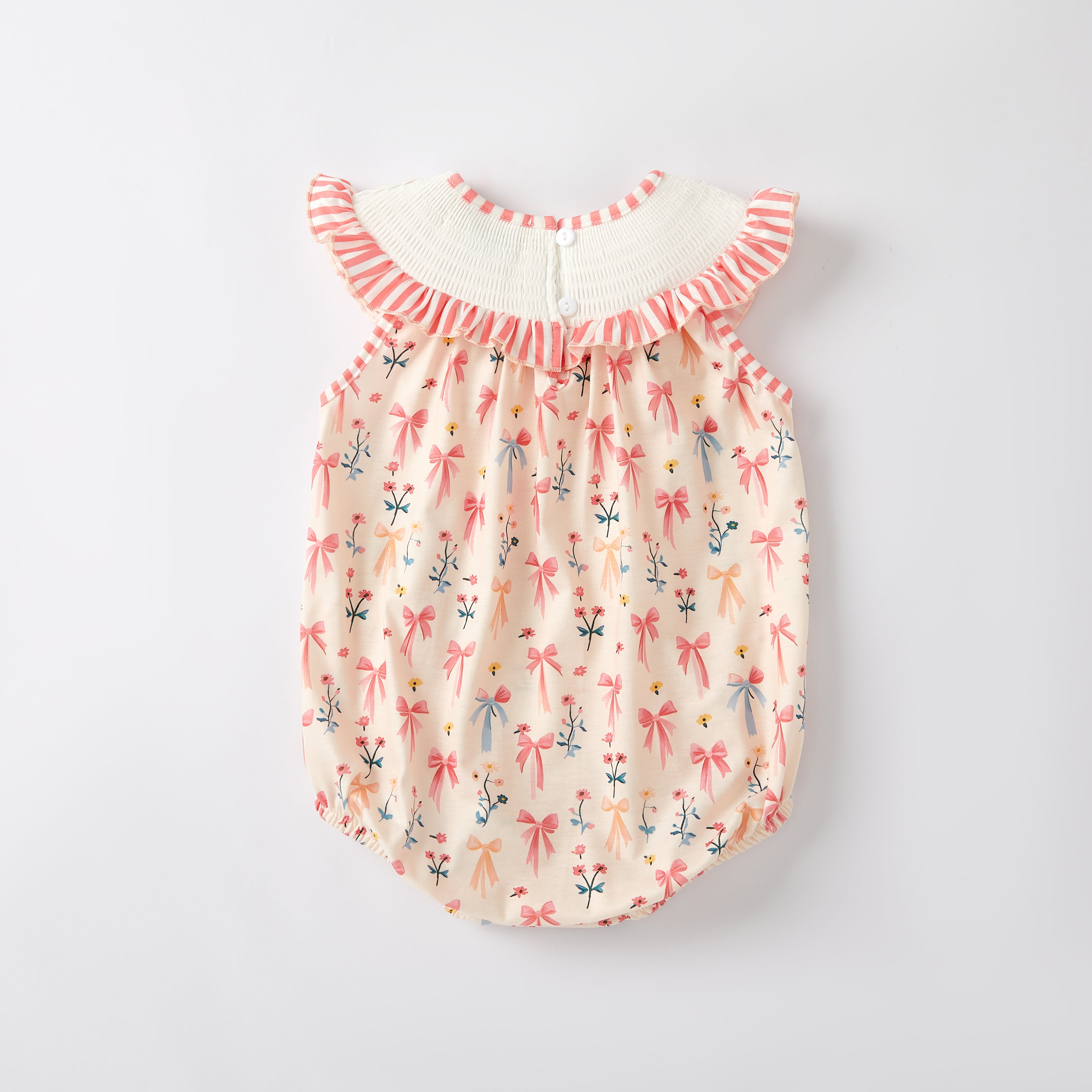 (Pre Order)Mommy and Me Spring & Summer Embroidery Smocked Dress and Romper