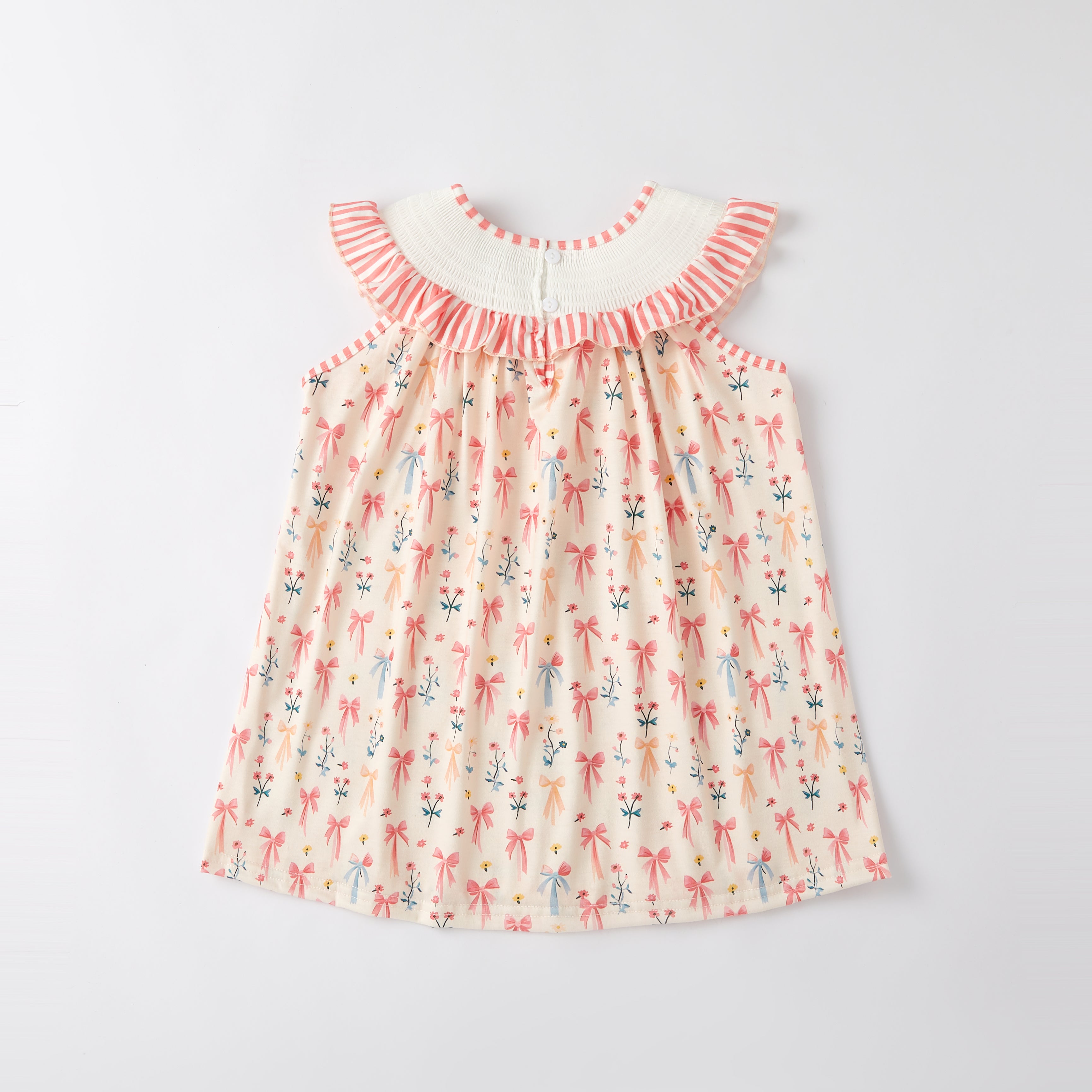 (Pre Order)Mommy and Me Spring & Summer Embroidery Smocked Dress and Romper