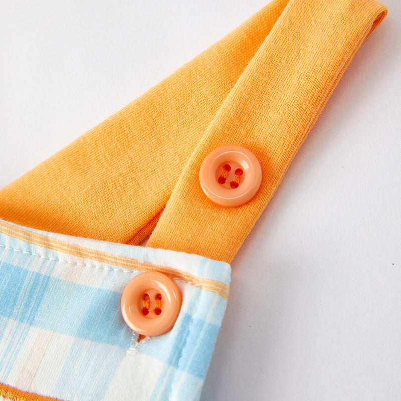 (In Stock)Toddler Boys Spring and Summer Cartoon Embroidery Smocked Romper