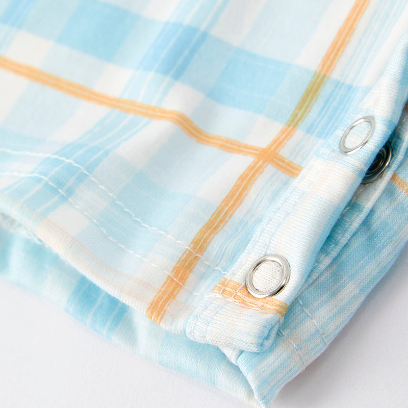 (In Stock)Toddler Boys Spring and Summer Cartoon Embroidery Smocked Romper