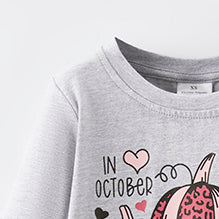 (In Stock Q5-1-2)Girls Thanksgiving Print Skirt Set