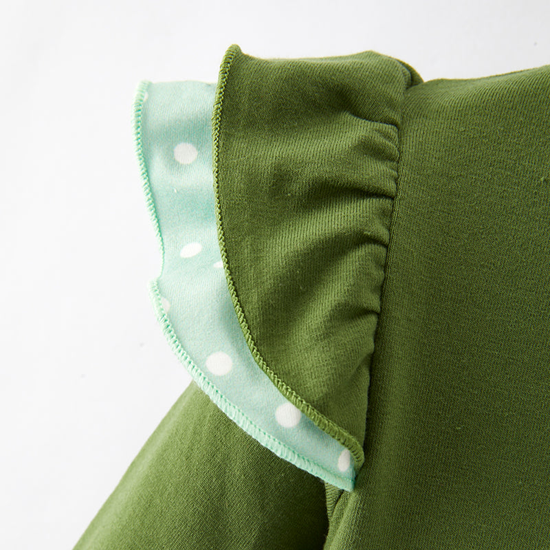 (In Stock Q4-5-2)Girls Thanksgiving Print Dress