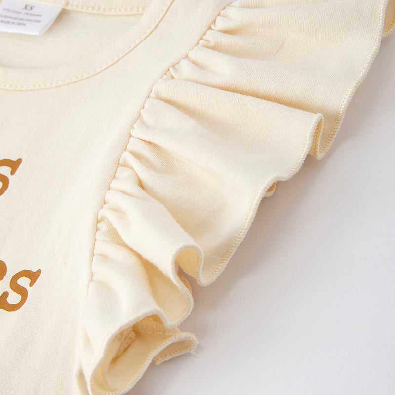 (In Stock Q5-4-2)Girls Halloween Print Outfit Set