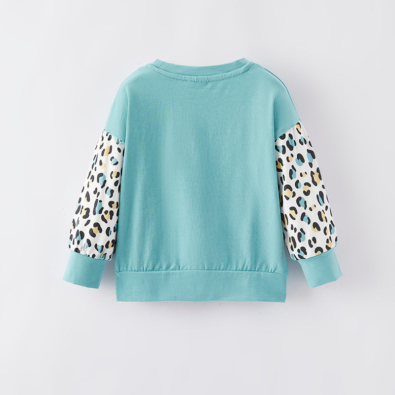 (In Stock L32-4-3)Girls Thanksgiving Print Top