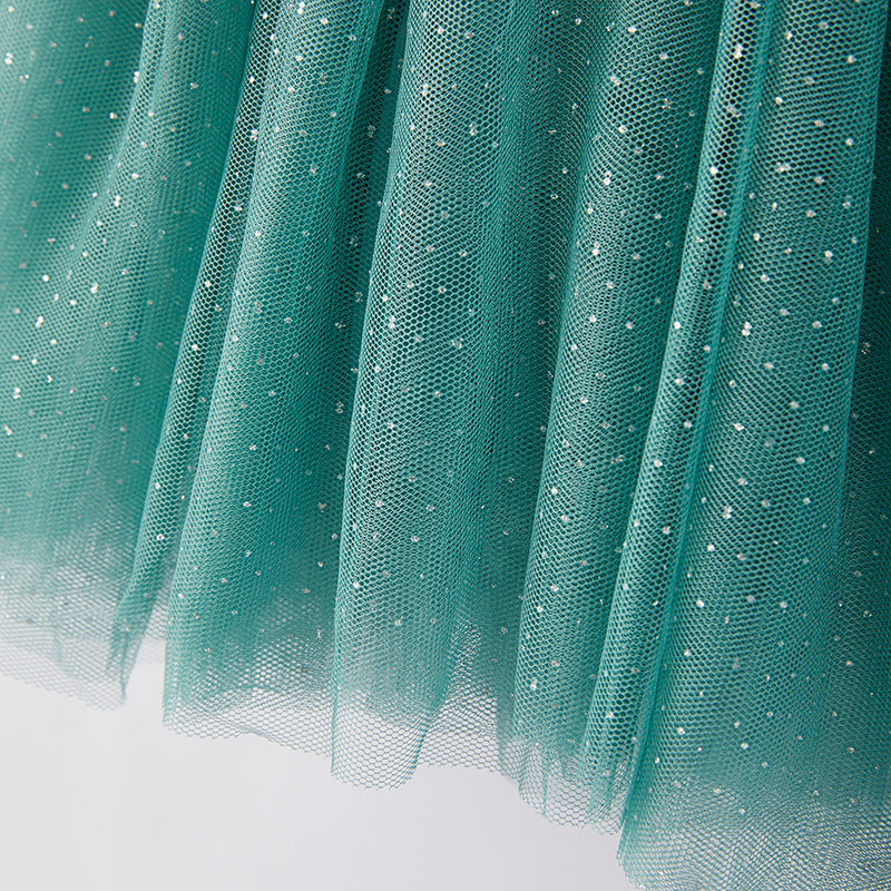 (In Stock Q5-5-2)Girls Thanksgiving Print Tulle Dress