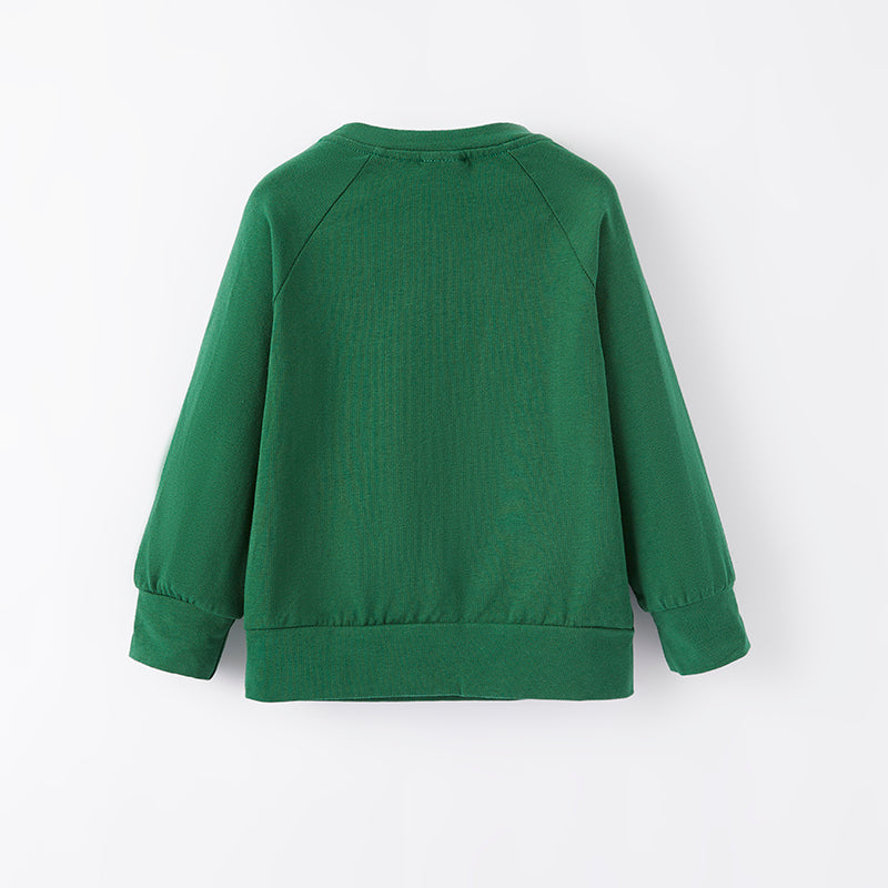 (In Stock Q6-4-3)Girls Thanksgiving Pumpkin Print Top