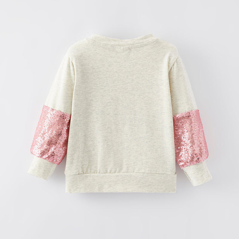 (In Stock E28-4-1)Girls Fall HOWDY Print Cotton Top