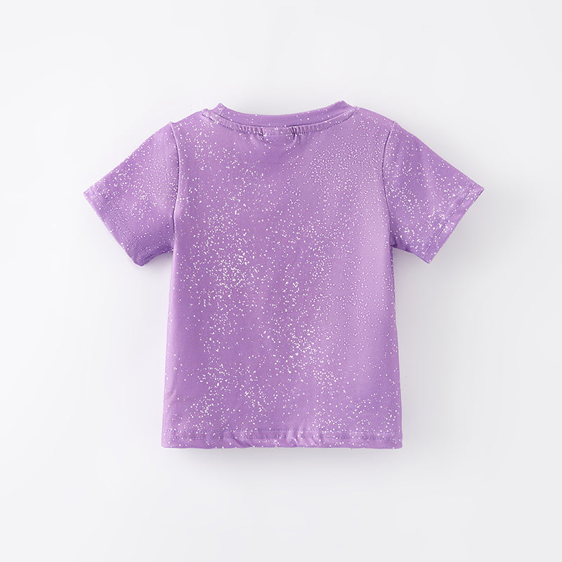 (In Stock E27-1-3)Girls Fall Pumpkin Print Top