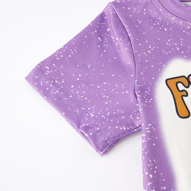 (In Stock E27-1-3)Girls Fall Pumpkin Print Top