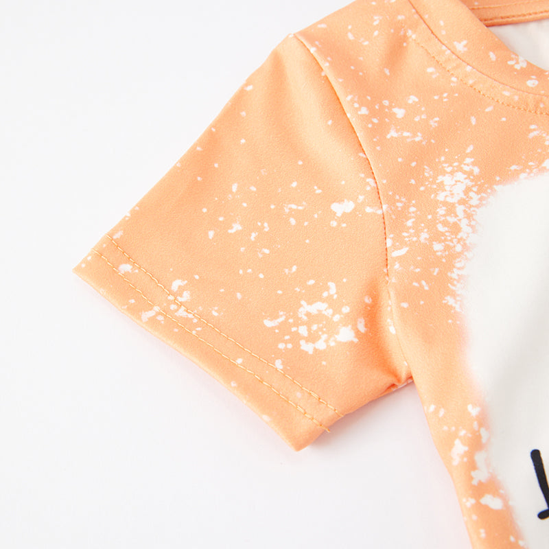 (In Stock E27-2-3)Girls Hay Fall Print Top