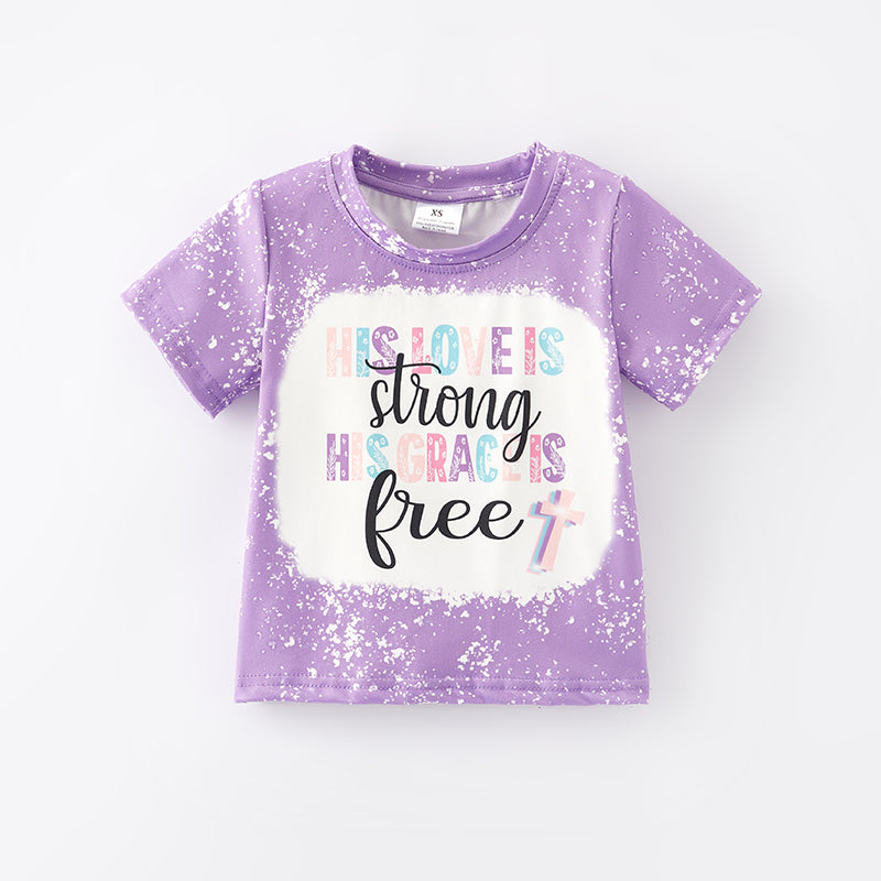 (In Stock E27-2-3)Girls Fall Strong Free Print Top