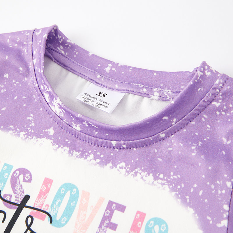 (In Stock E27-2-3)Girls Fall Strong Free Print Top