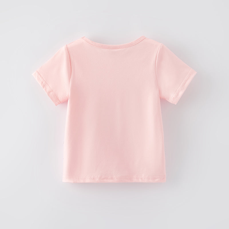 (In Stock E27-4-3)Girls Fall OX Print Top