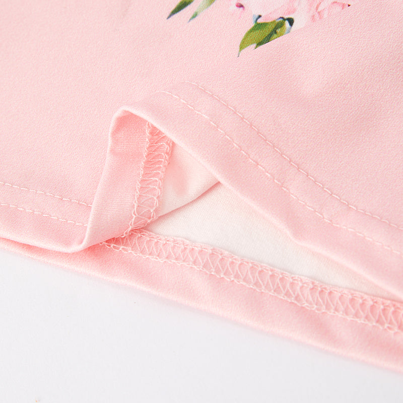 (In Stock E27-4-3)Girls Fall OX Print Top