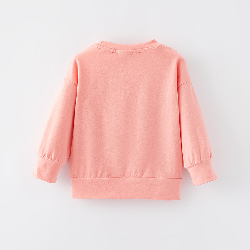 (In Stock E28-4-3)Girls Fall Hold Your Horses Print Cotton Top