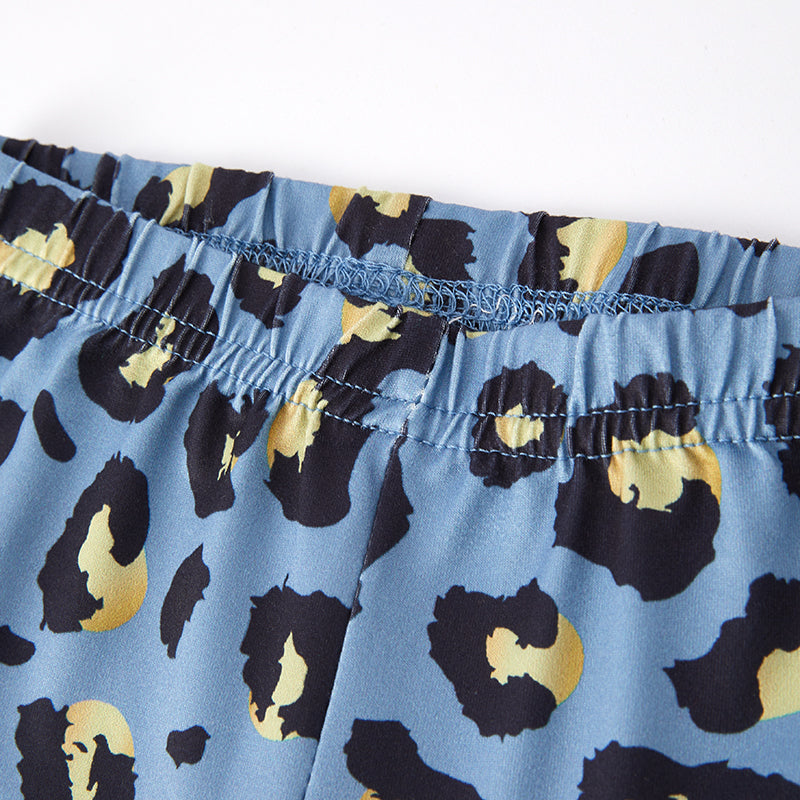 (In Stock G24-3-3)Girls Christmas Holy Night Print Outfit Set