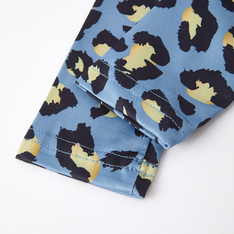 (In Stock G24-3-3)Girls Christmas Holy Night Print Outfit Set