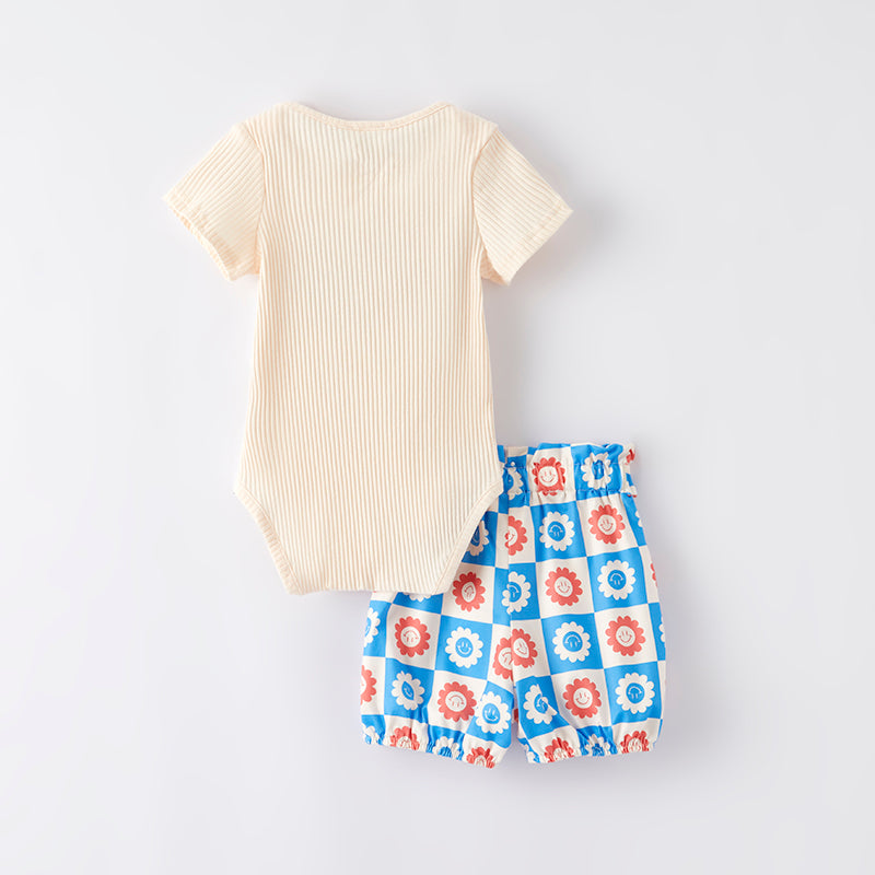 (In Stock)One Pack(1 Pieces total) Sale Girls Patriotic Print Bloomer Set