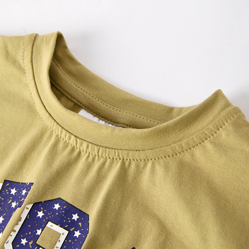 (In Stock)Toddler Girls Patriotic Print Romper