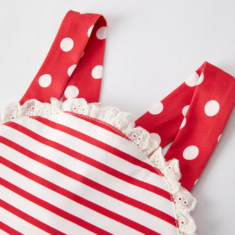 (In Stock)Girls Patriotic Print Slip Dress